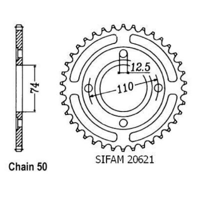 Rozeta pro Yamaha 20621CZ36